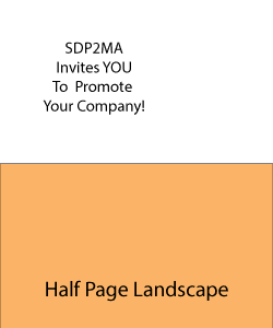 ½ Page Ad (7 ½” W x 4 ¾” H)