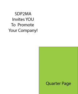 ¼ Page Ad (3 ½” W x 4 ¾” H)